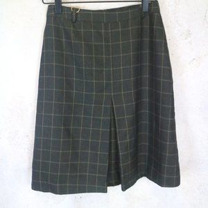 Grey Toned Plaid Skirt